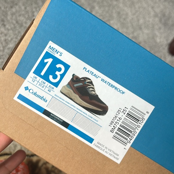 NWT Columbia Men's Plateau Waterproof Hiking - Picture 7 of 8